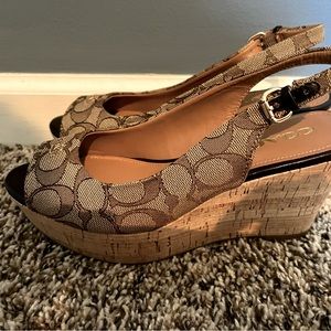 Coach sandals, size 7